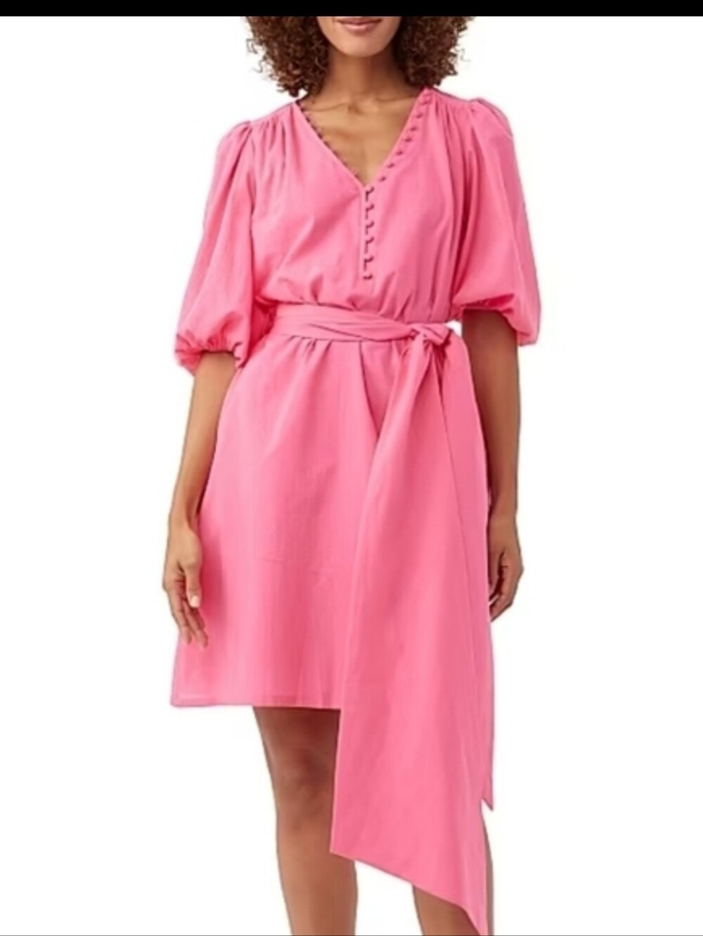 Trina Turk Malina Belted Cotton Voile Minidress Size Medium / Large